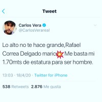 Vera afirma que mide 1.70cm ¿Cree Ud. Que tiene esa altura?